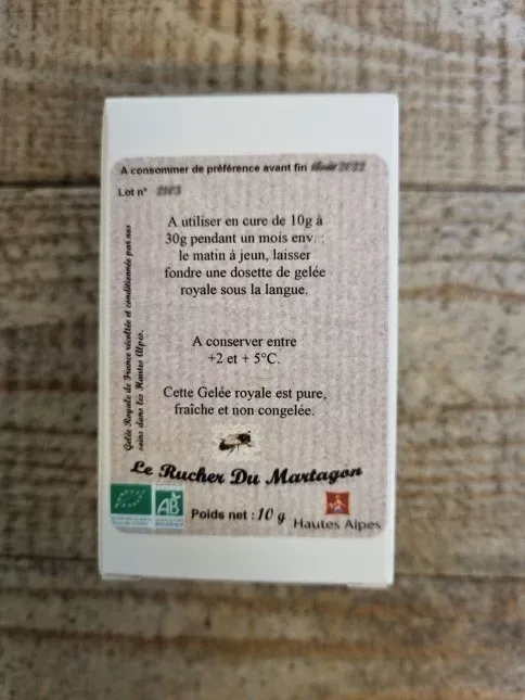 Gelée royale Montagne fraîche 10g – BIO – Française – Image 3