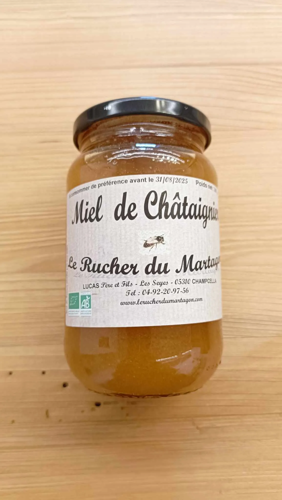 Miel de Châtaignier BIO 500g – France