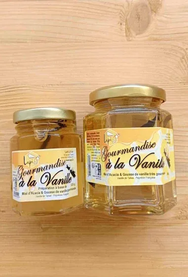 Miel à la Vanille Française – pot de 125g ou 230g