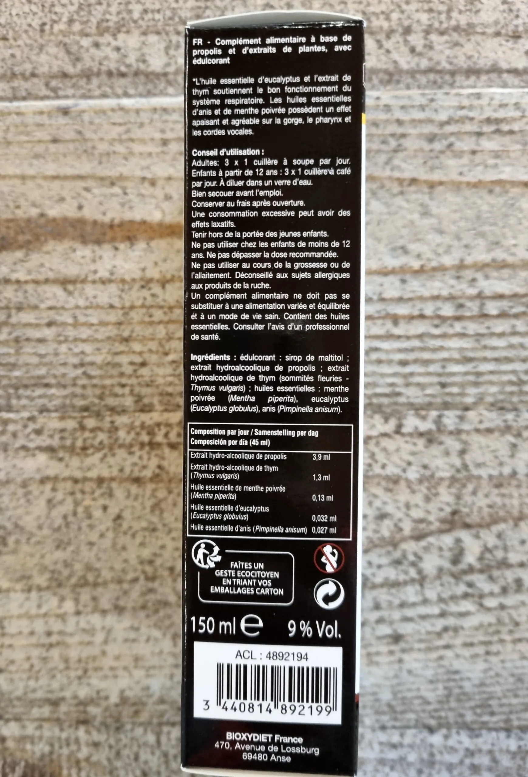 Sirop adoucissant à la Propolis et huiles essentielles 150 ml – Redon – Image 3