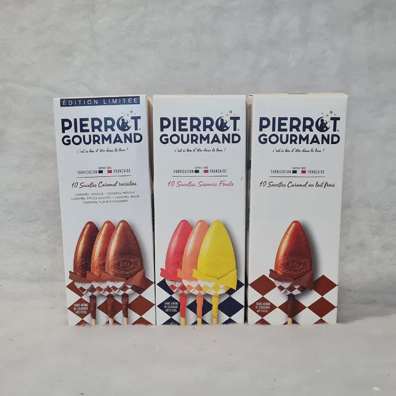 Boîte de 10 sucettes Pierrot gourmand