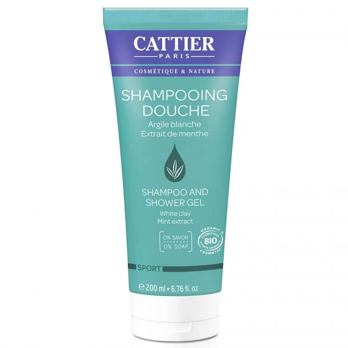 Shampoing douche sport argile blanche menthe 200ml