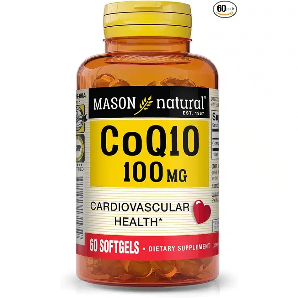 Co Q 10 100 mg – 60 gélules – Mason Natural