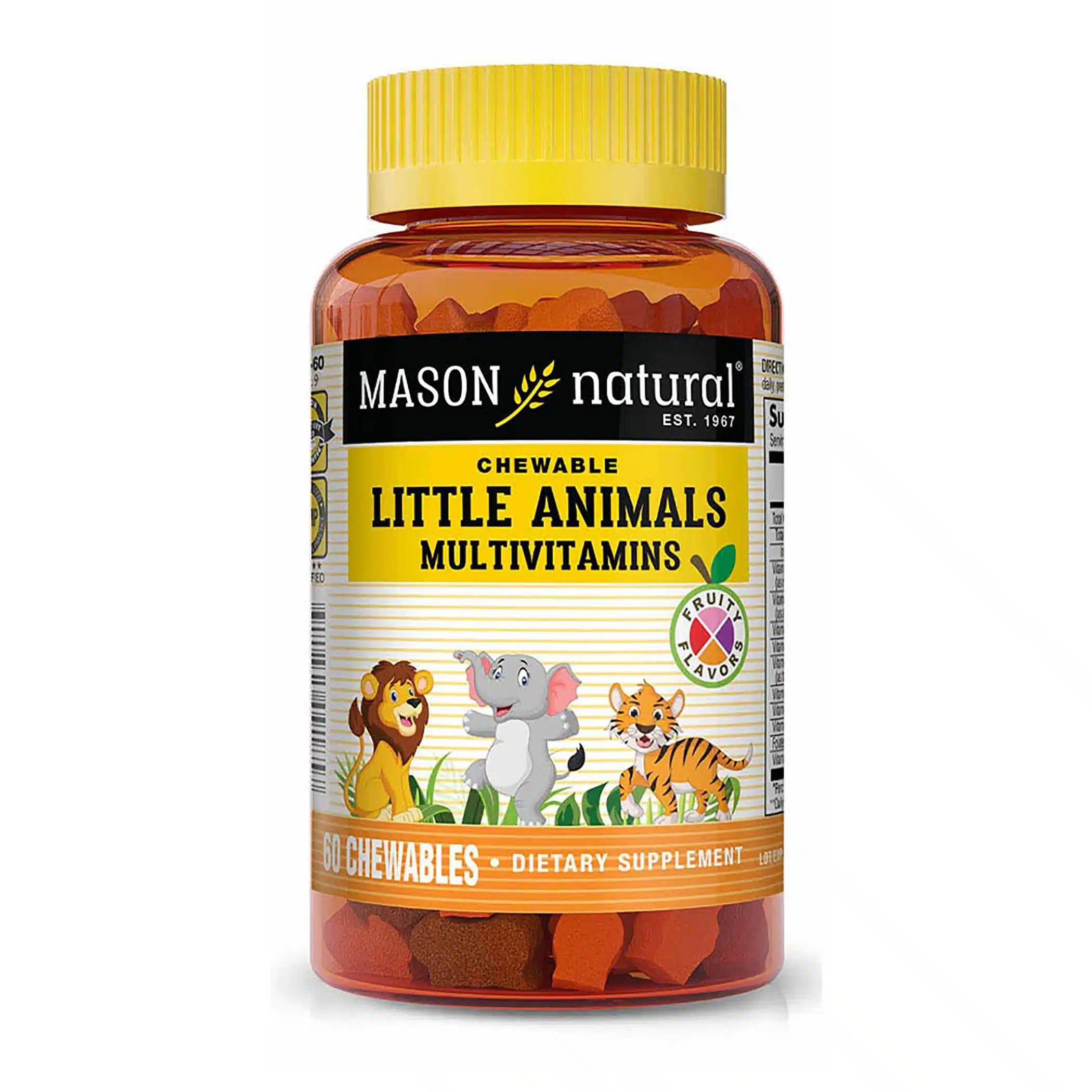 Little Animals Multivitamines – 60 gélules – Mason Natural