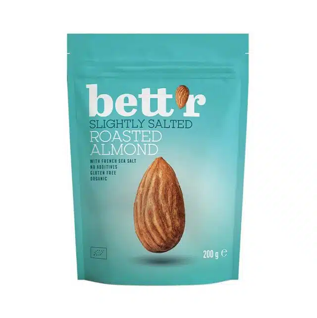 Amandes Bio Salées Grillées – 200g – Bett’r