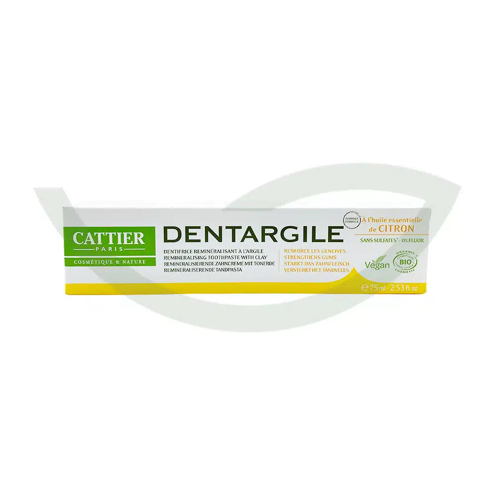 Dentargile citron – 75ml – Cattier