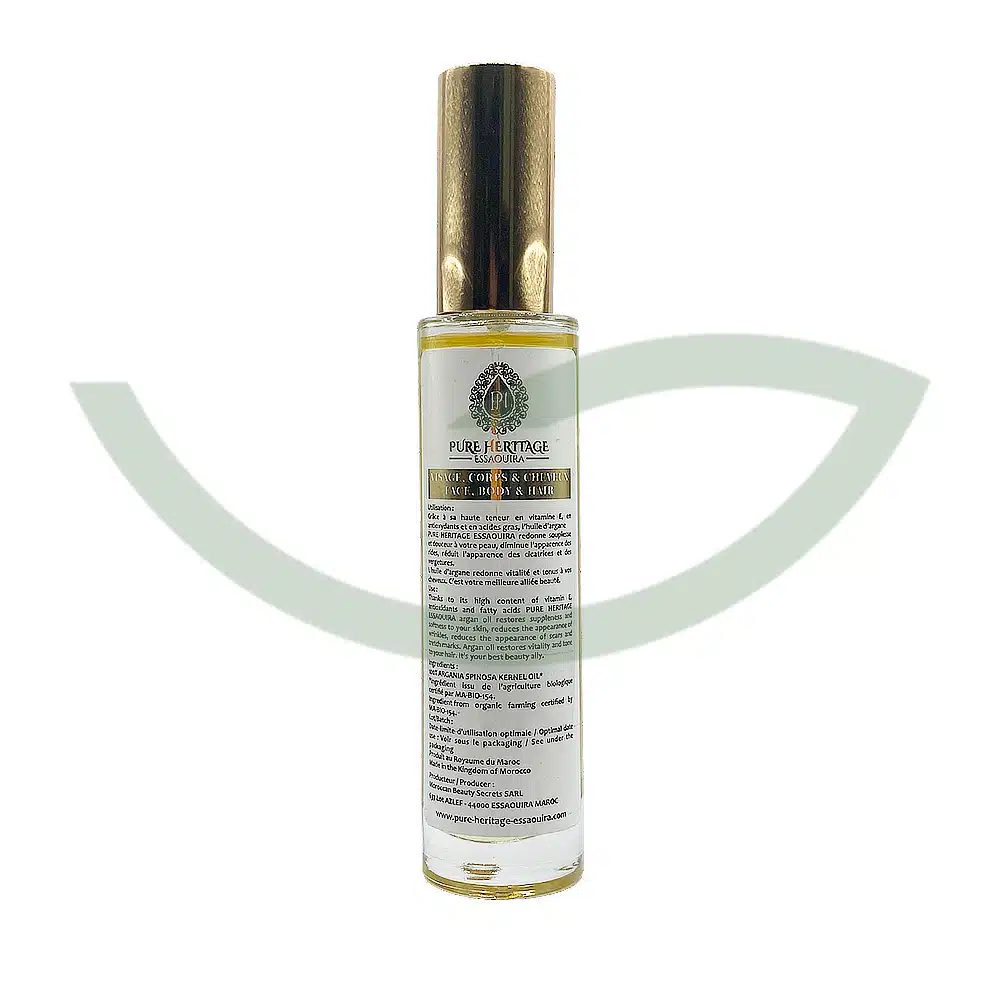Huile d’argan cosmétique – 50ml – Pure Heritage Essaouira – Image 2