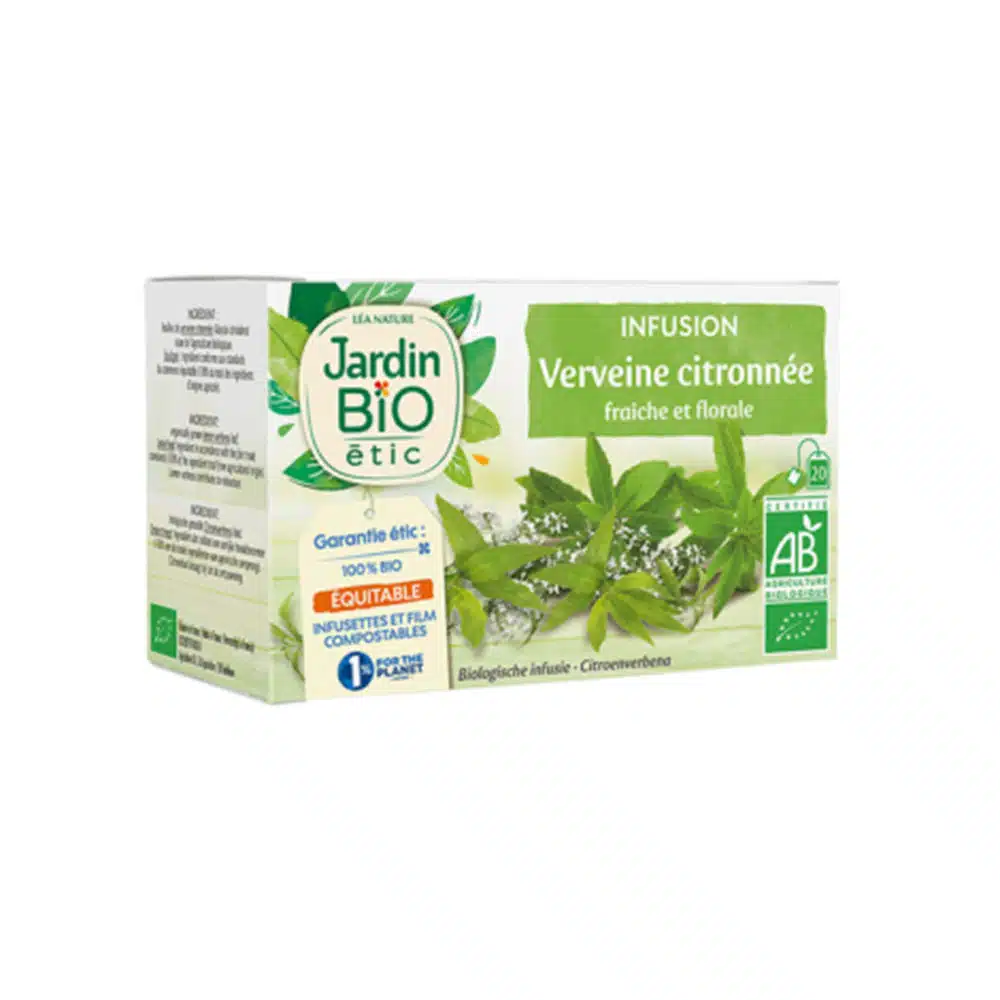 Infusion verveine citronnée bio – 20 sachets – Jardin BIO