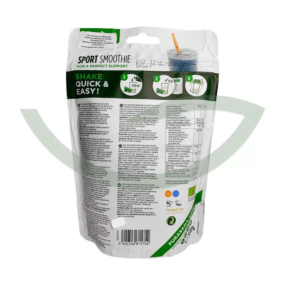Sport smoothie shake – 150g – Purasana – Image 2