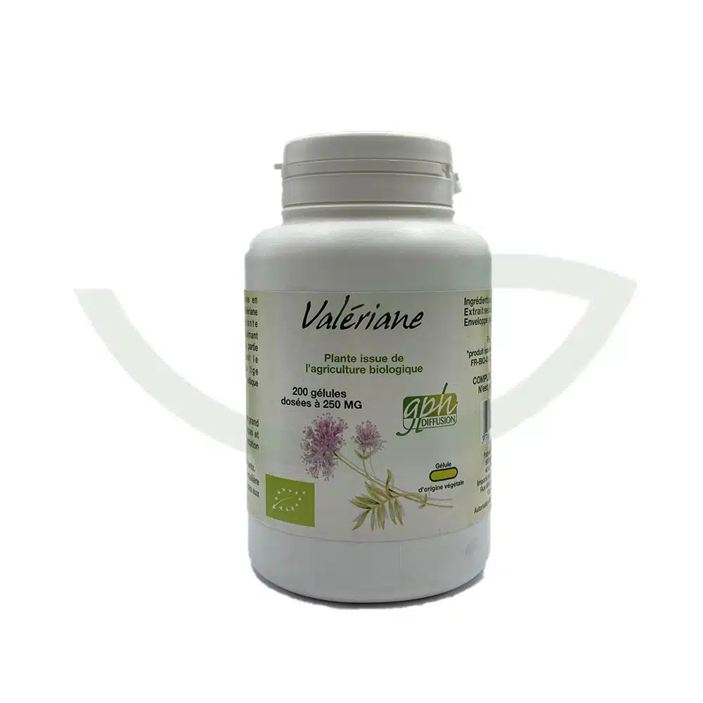 Valériane Bio – 200 gélules – 250mg – GPH