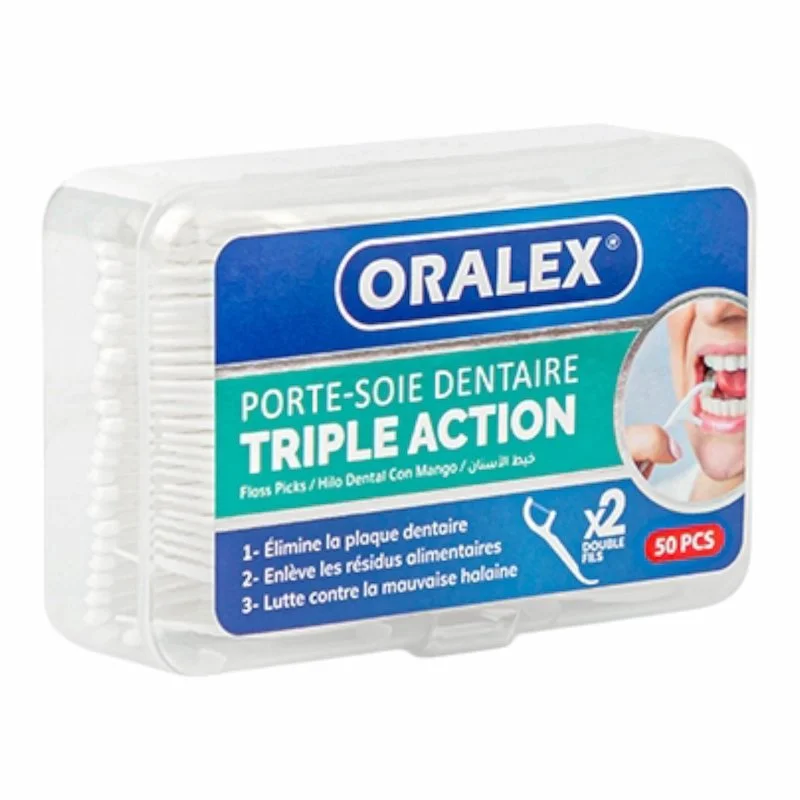 Oralex Triple Action Fil Dentaire – 50 pièces
