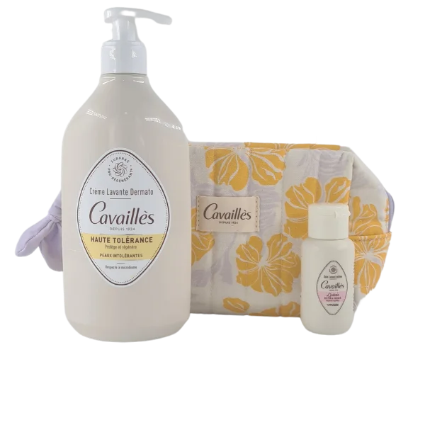 ROGE CAVAILLES UHT CR LAVANTE DERMATO 500ML+ TROUSSE ET SOIN INTIME EXTRA DOUX 50ML OFFERTS