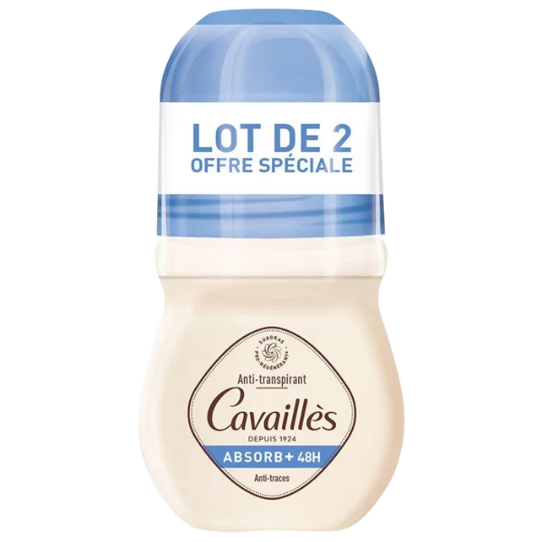 ROGE CAVAILLES DEO ROLLON ABSORB+ 50ML (LOT DE 2)