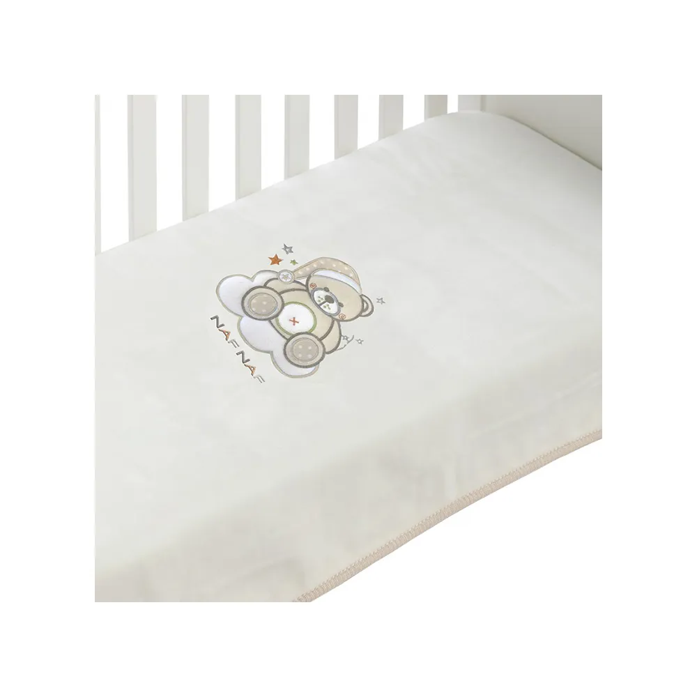 Couverture teddy beige 140 x 110 cm – Image 3