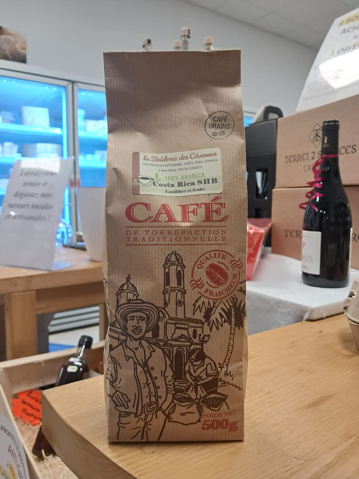 CAFÉ GRAIN COSTA RICA 500G – BRULERIE DES CEVENNES