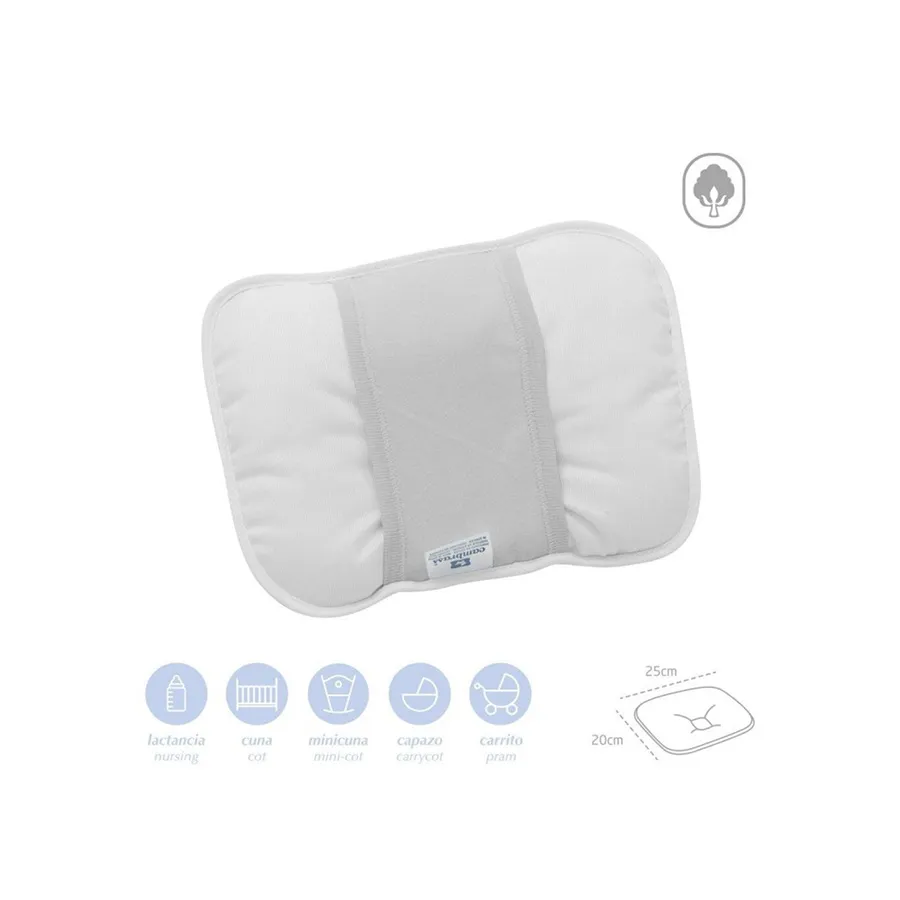 Cambrass Coussin anti tête plate et brassard d’allaitement 2en1 liso gris – Image 4