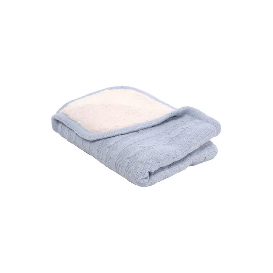 Kikkaboo Couverture Sherpa Bleu