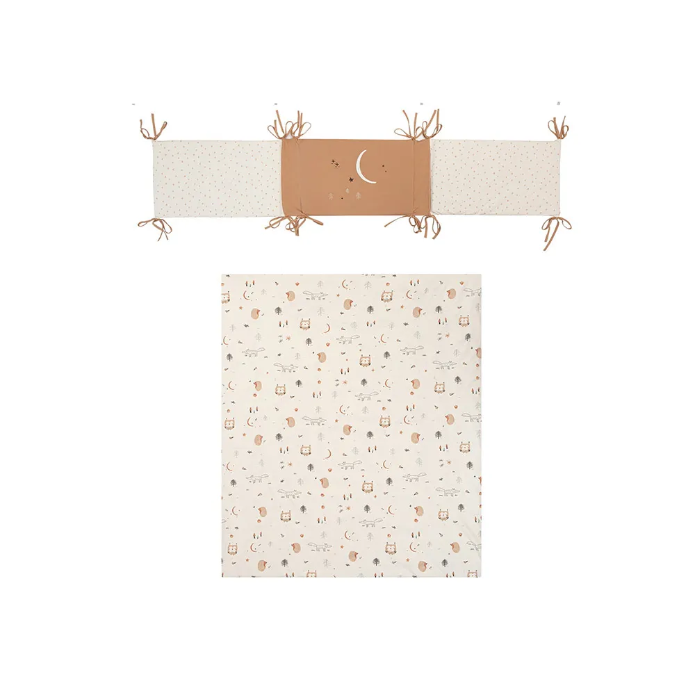 bimbi dreams Housse de couette wonderland 60×120 beige
